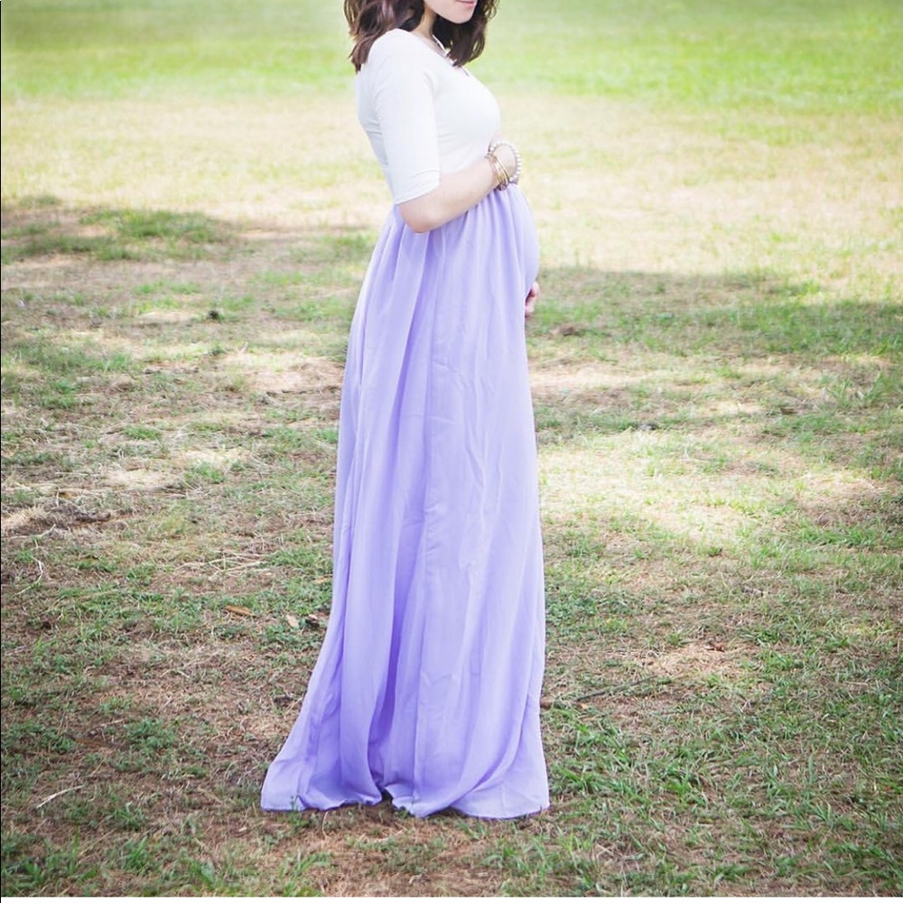 Pinkblush maternity maxi dress